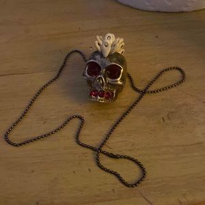 McQueen skull from shoe on a micro ball chain